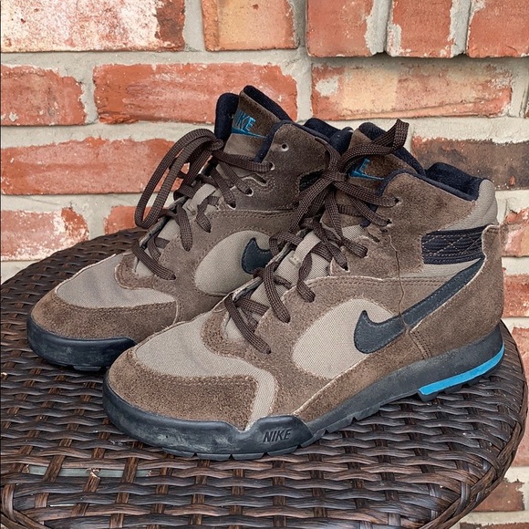 brown nike shoes high tops